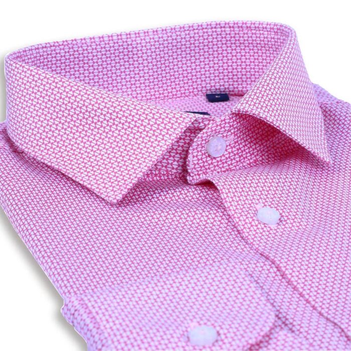 Pink Geometric Printed Shirt